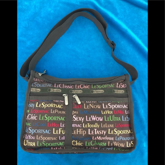 Lesportsac Bags Lesportsac Brown Logo Sachel Crossbody Bag Poshmark